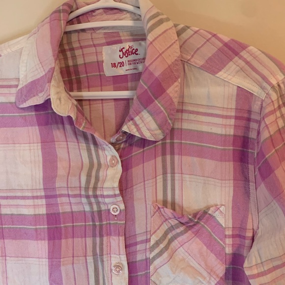 Justice Plaid longsleeve - Picture 2 of 3